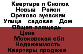 Квартира п.Снопок Новый › Район ­ Орехово зуевский › Улица ­ садовая › Дом ­ 1 › Общая площадь ­ 34 › Цена ­ 880 000 - Московская обл. Недвижимость » Квартиры продажа   